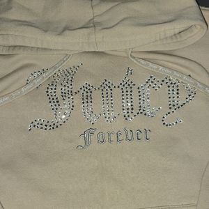 Juicy Couture Rhinestones Logo Sweatpants and Hoodie